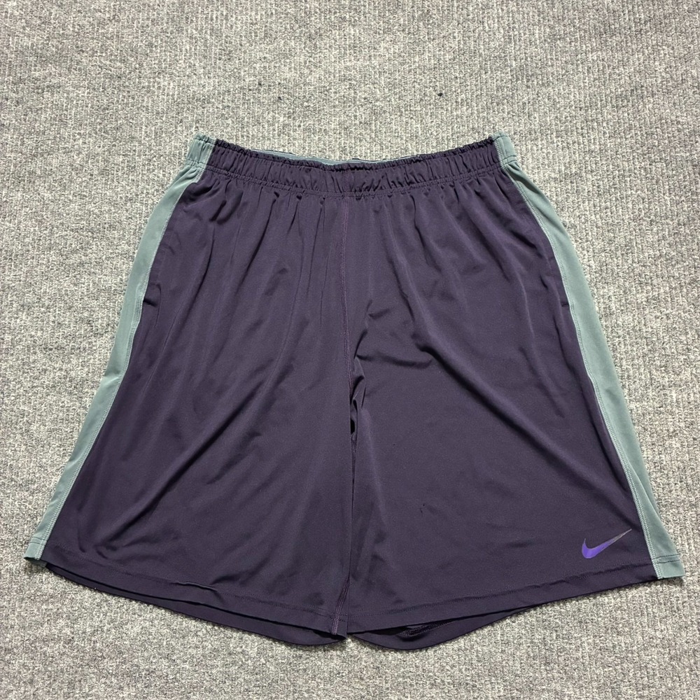 Nike Dri-FIT Shorts Mens Size XXL Purple Pull On Stretch Lightweight Athletic